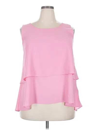 Pre-owned Simply Noelle Sleeveless Blouse In Pink