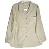 Simply Noelle Women's Rolled Tab Top In Birch
