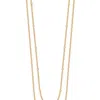 SIMPLY RHONA DOUBLE LAYER DRAPE NECKLACE IN 18K GOLD PLATED STAINLESS STEEL