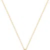 SIMPLY RHONA ELEGANT PEARL 18" CHAIN PENDANT NECKLACE IN 18K GOLD PLATED STAINLESS STEEL
