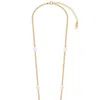 SIMPLY RHONA GRACE PEAL NECKLACE IN 18K GOLD PLATED STAINLESS STEEL