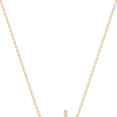 Simply Rhona Graceful Cross 18" Necklace Pendant Necklace In 18k Gold Plated Stainless Steel In Multi