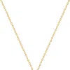 SIMPLY RHONA HALO 18" PENDANT NECKLACE IN 18K GOLD PLATED STAINLESS STEEL
