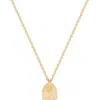 SIMPLY RHONA JUNE MONTH ENGRAVED FLOWER PENDANT IN 18K GOLD PLATED STAINLESS STEEL