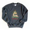 Simply Sage Market All Booked For Christmas Sparkle - Women's Graphic Sweatshirt In Blue