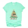 Simply Sage Market All Booked For Christmas Sparkle - Women's Short Sleeve Graphic T-shirt In Green