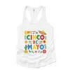 Simply Sage Market Cinco De Mayo Icons - Women's Graphic Racerback Tank Top In White