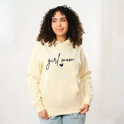 Simply Sage Market Girl Mom Cursive Heart - Women's Graphic Hoodie In White