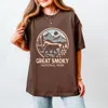 Simply Sage Market Great Smoky National Park Two-toned Circle - Women's Heavyweight Graphic T-shirt In Brown