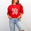 Simply Sage Market Holly Jolly Outline Puff - Women's Graphic Sweatshirt In Red