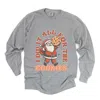 Simply Sage Market I Did It All For The Cookies Santa - Women's Garment Dyed Long Sleeve Graphic T-shirt In Gray