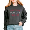 Simply Sage Market I Don't Need A Valentine, I Need A Nap - Women's Graphic Sweatshirt In Black