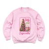 Simply Sage Market Jolly And Caffeinated - Women's Graphic Sweatshirt In Pink