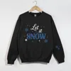 Simply Sage Market Let It Snow Snowflakes - Women's Graphic Sweatshirt In Multi