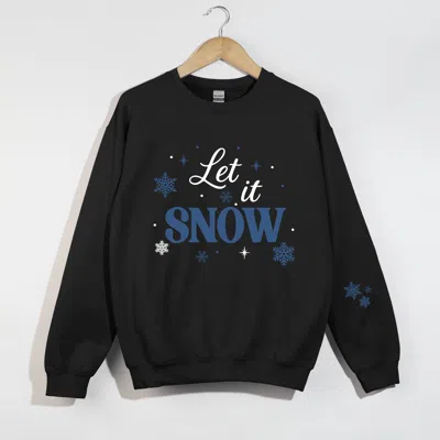 Simply Sage Market Let It Snow Snowflakes - Women's Graphic Sweatshirt In Multi