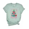 Simply Sage Market Merry & Bright Bow Tree - Women's Short Sleeve Graphic T-shirt In Green