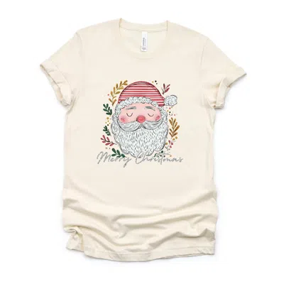 Simply Sage Market Merry Christmas Santa Stripes - Women's Short Sleeve Graphic T-shirt In Neutral