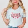 Simply Sage Market Oh Hey Galentine Hearts - Women's Short Sleeve Graphic T-shirt In Blue