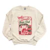 Simply Sage Market Santa's Book Club Coquette - Women's Graphic Sweatshirt In Neutral