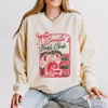 Simply Sage Market Santa's Book Club Coquette - Women's Lightweight Garment Dyed Sweatshirt In Multi