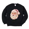 Simply Sage Market Santa Face Textured Paint - Women's Graphic Sweatshirt In Multi