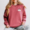 Simply Sage Market Snowman Family - Women's Lightweight Garment Dyed Sweatshirt In Pink