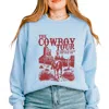 Simply Sage Market The Cowboy Tour Distressed - Women's Graphic Sweatshirt In Blue
