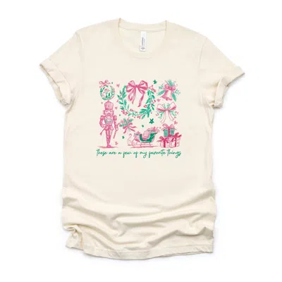 Simply Sage Market These Are A Few Of My Favorite Things Coquette - Women's Short Sleeve Graphic T-shirt In Neutral