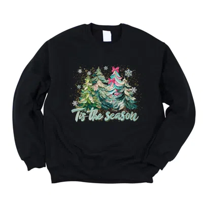 Simply Sage Market Tis The Season Painted Trees - Women's Graphic Sweatshirt In Multi