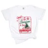 Simply Sage Market Tis The Season To Read Red Truck - Women's Garment Dyed Graphic T-shirt In White