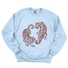 Simply Sage Market Two Tigers - Women's Graphic Sweatshirt In Blue