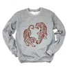 Simply Sage Market Two Tigers - Women's Graphic Sweatshirt In Pink