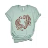 Simply Sage Market Two Tigers - Women's Short Sleeve Graphic T-shirt In Green