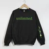 Simply Sage Market Unlimited Green Broom Front & Full Sleeve Design - Women's Graphic Sweatshirt In Multi