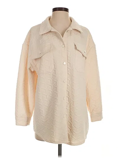 Pre-owned Simply Southern 3/4 Sleeve Blouse In Ivory