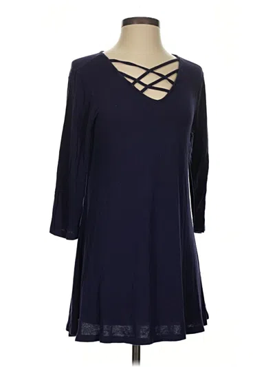 Pre-owned Simply Southern 3/4 Sleeve T-shirt In Blue