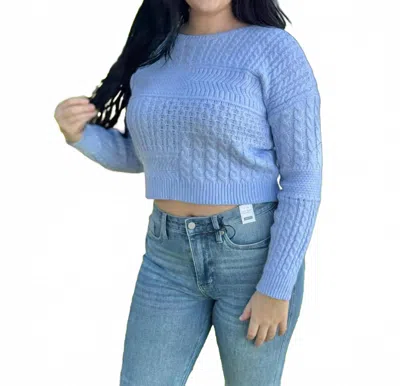 Simply Southern Back To The Basics Sweater In Blue