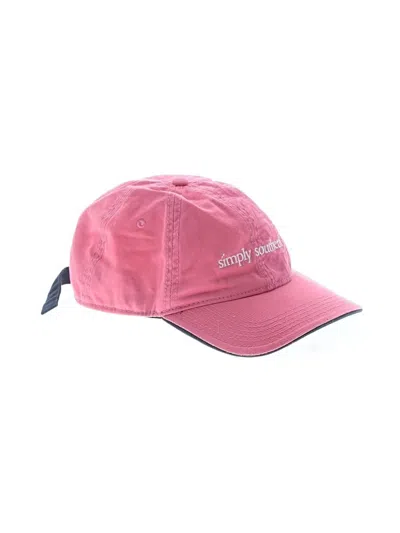Pre-owned Simply Southern Baseball Cap In Pink