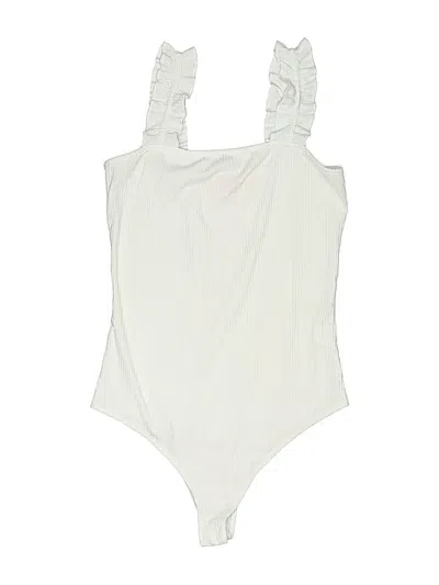 Pre-owned Simply Southern Bodysuit In White