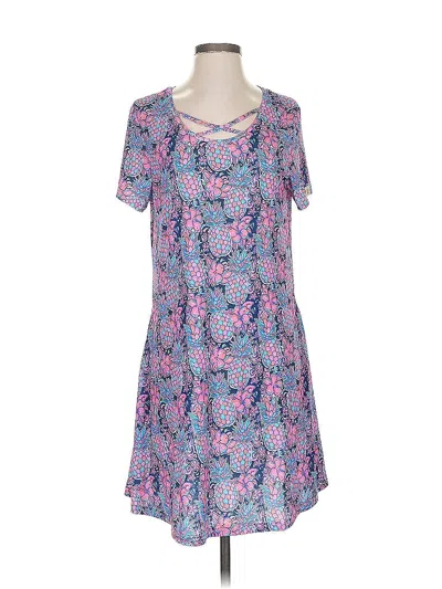 Pre-owned Simply Southern Casual Dress In Blue