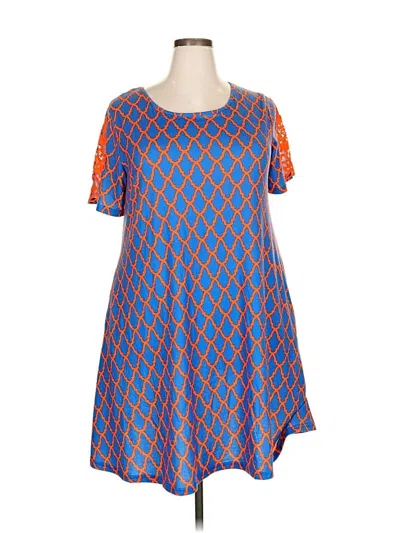 Pre-owned Simply Southern Casual Dress In Blue