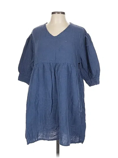 Pre-owned Simply Southern Casual Dress In Blue