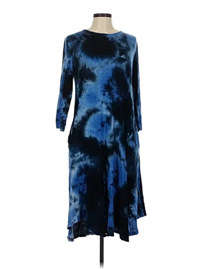 Pre-owned Simply Southern Casual Dress In Blue