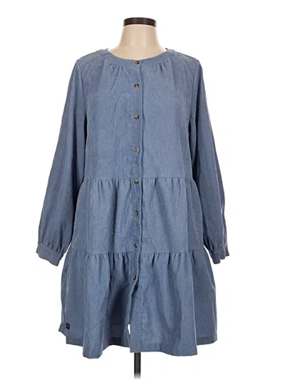 Pre-owned Simply Southern Casual Dress In Blue