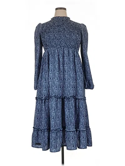 Pre-owned Simply Southern Casual Dress In Blue