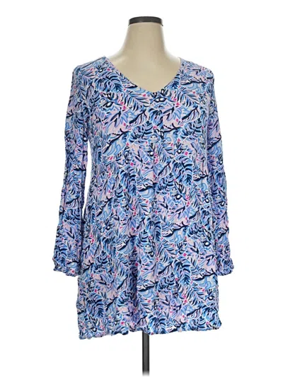 Pre-owned Simply Southern Casual Dress In Blue