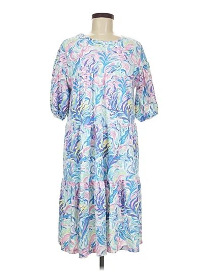 Pre-owned Simply Southern Casual Dress In Blue