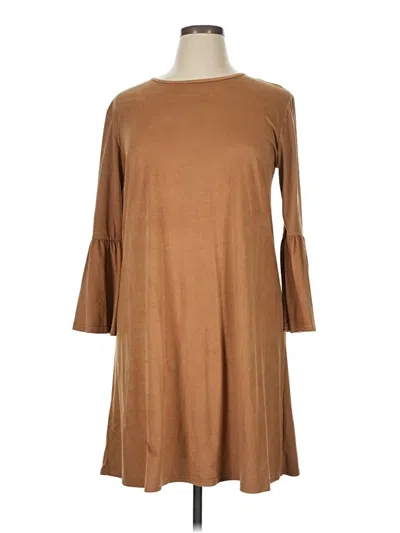 Pre-owned Simply Southern Casual Dress In Brown