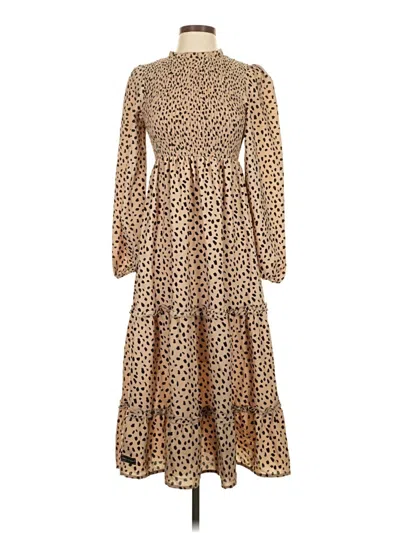 Pre-owned Simply Southern Casual Dress In Brown