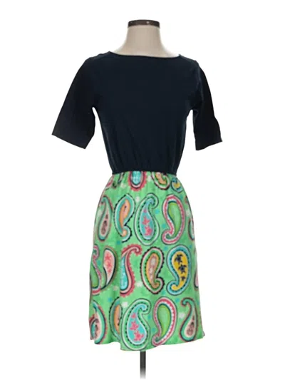 Pre-owned Simply Southern Casual Dress In Green